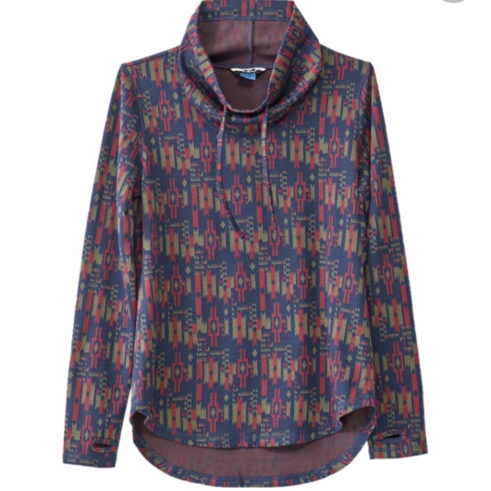 Kavu women's skylar shirt in southwest pattern
